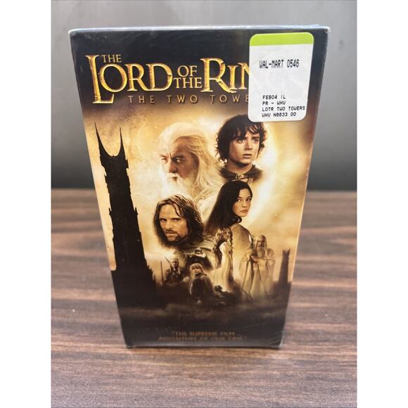 Lord Of The Rings - The Two Towers [VHS] New Line Video NTSC US Tape New Sealed - Picture 1 of 6